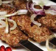 Shish kebab od mljevenog mesa (lyulya-kebab): recept