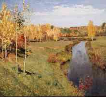 Remek-djela ruske slike: Levitan, zlatni jesen. Opis slike