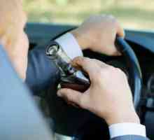 Kazna za pijanu vožnju: Vožnja automobilom u stanju opijenosti