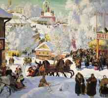 Sastav slike Kustodiev `Maslenitsa`: preporuke