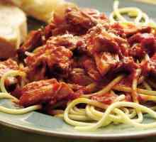 Špageti s mesom. recepti