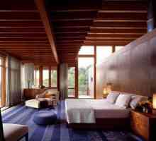 Spavaća soba u drvenoj kući: dizajn ističe