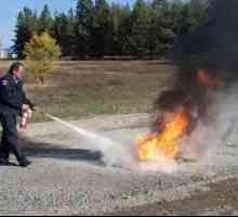 Načini prestanka izgaranja i sredstava za gašenje požara