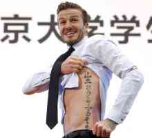 David Beckhamova tetovaža na vratu. Ono što Beckham tetovaže