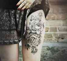 Tetovaže na bedru `Flowers`: značajke, značenje, skice