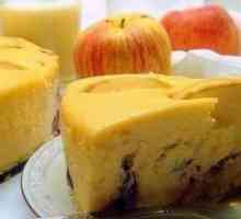Lončarski sir u pećnici s jabukama. recepti