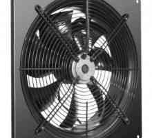 Aksijalni ventilator za ispuštanje, koji se koristi u industriji