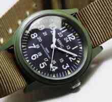 Vojni sat. Ručni sat za muškarce s vojnim simbolima