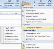 Mogući načini sakrivanja stupaca u programu Excel