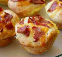 Snack muffini s pršutom i sirom: recept s fotografijom