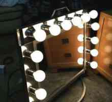 Zrcala s žaruljama uzduž perimetra sa svojim rukama: opis, dijagram i preporuke. Make-up ogledalo s…