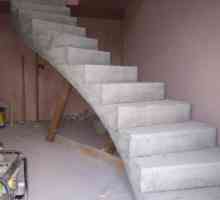 Armirano betonske stube: primjena, struktura