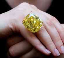 Žuti dijamant. Nakit s dragim kamenjem