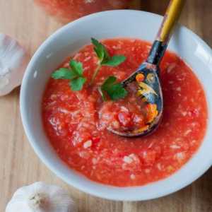 Adjika od rajčice i češnjaka: recept, metode kuhanja i recenzije