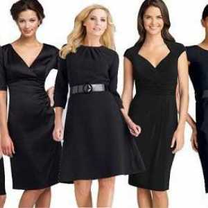 Pribor za crnu haljinu: najjednostavnije opcije