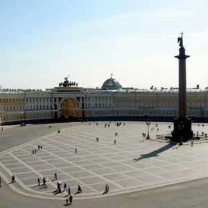 Aleksandrijski stup. Znamenitosti Saint-Petersburgu