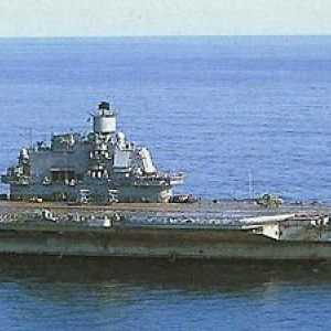 Brod koji nosi zrakoplov Admiral Kuznetsov. Krstarica koja nosi zrakoplov. Brod Admiral Kuznetsov