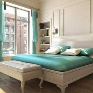Turquoise spavaća soba: dizajn (fotografija)