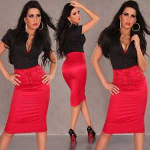 Što nositi s crvenom suknjom - savjeti stilista