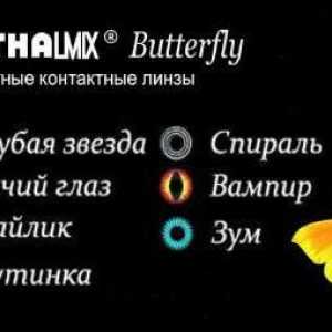 Obojene leće Ophthalmix Butterfly: opis i recenzije