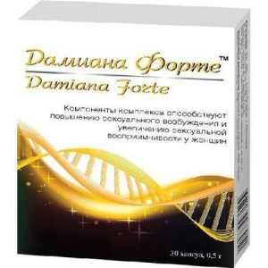 `Damiana Forte`, biološki aktivni aditiv za žene: recenzije