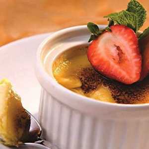 Dessert creme brulee: recept s fotografijom