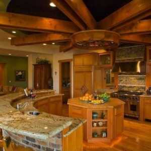 Kuhinjski dizajn u drvenoj kući: pregled, interijeri i zanimljive ideje