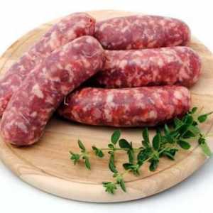 Domaće kobasice u crijevima: recept (na mljevenju mesa) govedine