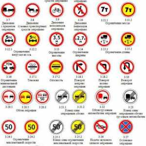 Cestovni znak `Pokret zabranjen`. Pravila puta