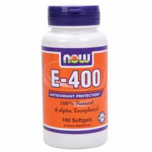 Е-400 vitamin: korisnički priručnik, recenzije. Prirodni vitamin E u kapsulama od NOW Foods