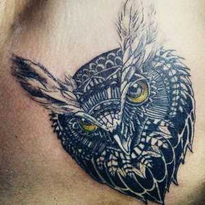"Owl" - tetovaža za najinteligentnije i stilski