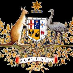 Zastava i grb Australije. Koja je životinja na grbu Australije?