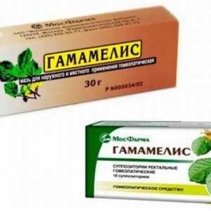 `Hamamelis` - svijeće i mast iz hemoroida: upute za uporabu, analozi