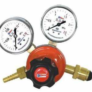 Reduktor plina za cilindar s regulatorom: sorti, načelo rada, opseg primjene