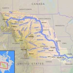 Где находится река Миссури на карте? Характеристика реки Миссури, притоки, излучины, длина реки