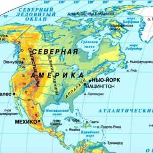 Geografija. Kako se kontinent Sjeverne Amerike nalazi u odnosu na druge