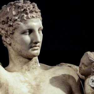 Hermesa s bebom Dionizom. Mit i opis skulpture
