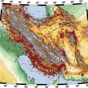 Iranski nadmorska visina: zemljopisni položaj, koordinate, minerali i značajke