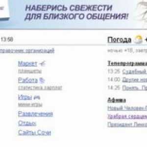 Yandex: osobne postavke i opcije