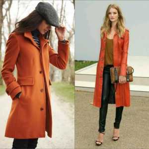 Svijetao jesen: s tim što nosi narančasti kaput