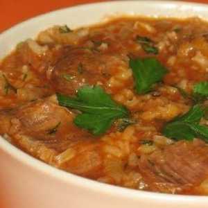 Kako je kuhana juha kharcho? Recept s krumpirom i rižom