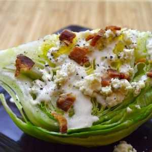 Kako pripremiti salate s salatom ledenog sladoleda (recepte)
