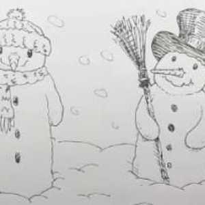 Koliko lijepo crtati snjegović?