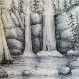 Kako crtati vodopad? Jednostavan i jasan opis metode