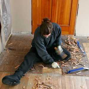 Kako podići drveni pod, bez suzbijanja ploča, u privatnoj kući?