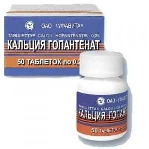 "Kalcij Gopantenate" (tablete): upute za uporabu, recenzije
