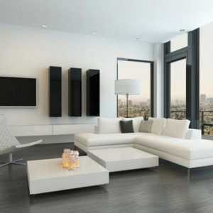 Soba u stilu minimalizma: namještaj, zavjese, svjetiljke