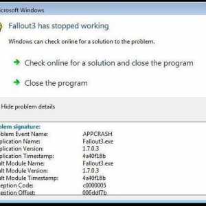Crash igre ili programi: kako popraviti (APPCRASH pogreška Windows 7)?