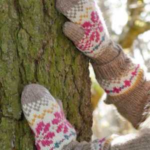 Prekrasne rukavice s iglom za pletenje (jacquard): uzorci za različite veličine