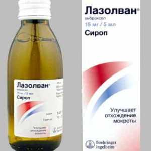 Lijekovi `Lazolvan` (baby sirup): upute za uporabu